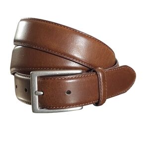 Chaps Brown Leather Belt Men's 42